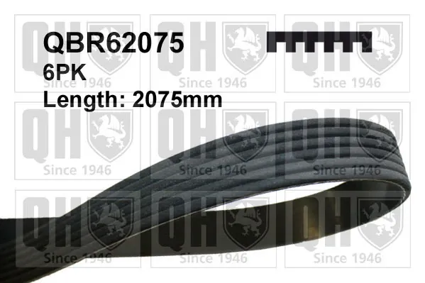 Ремінь генератора QBR62075 QUINTON HAZELL