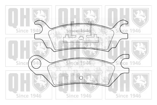 Задні гальмівні колодки H01049280C Mazda