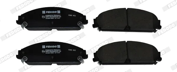 Передні тормозні колодки FDB4078 Ferodo