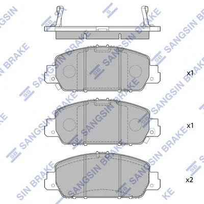 Передні тормозні колодки SP1779 Hi-q