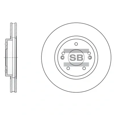 Гальмівні диски передні SD1060 Hi-q