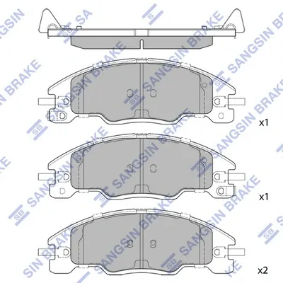 Передні тормозні колодки BRF1339 Ford