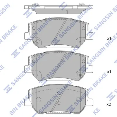 Передні тормозні колодки SP1913 Hi-q