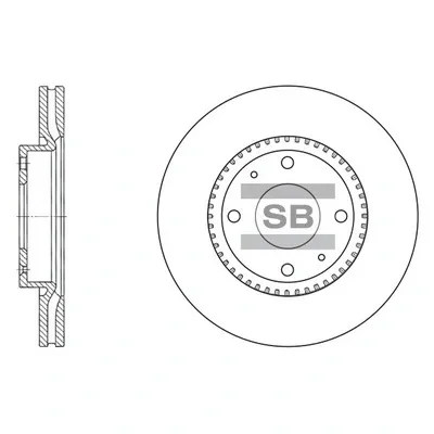 Гальмівні диски передні SD1046 Hi-q