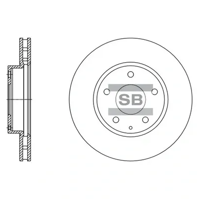 Гальмівні диски передні SD4421 Hi-q
