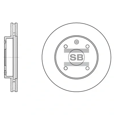 Гальмівні диски передні SD3017 Hi-q