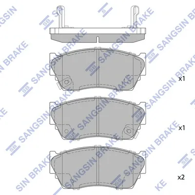 Купити Передні тормозні колодки Nissan Sunny III N14