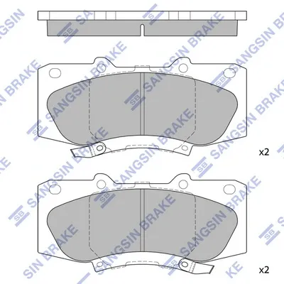 Передні тормозні колодки SP1484 Hi-q