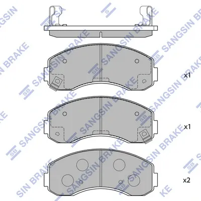 Передні тормозні колодки SP1056 Hi-q