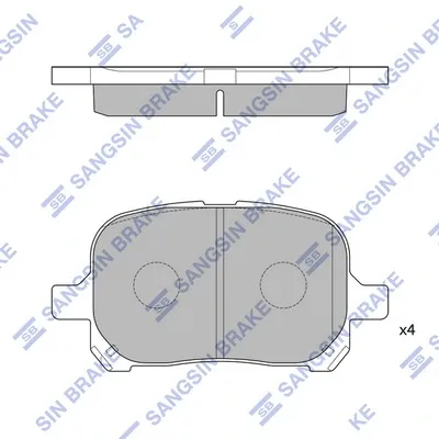 Передні тормозні колодки SP1226 Hi-q