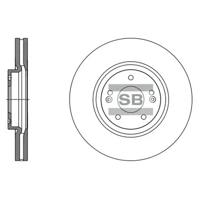 Гальмівні диски передні SD1132 Hi-q