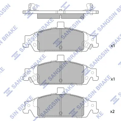 Передні тормозні колодки SGD727 Raybestos