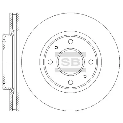 Гальмівні диски передні SD4337 Hi-q