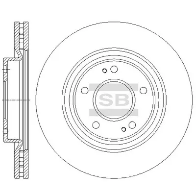 Гальмівні диски передні SD4336 Hi-q
