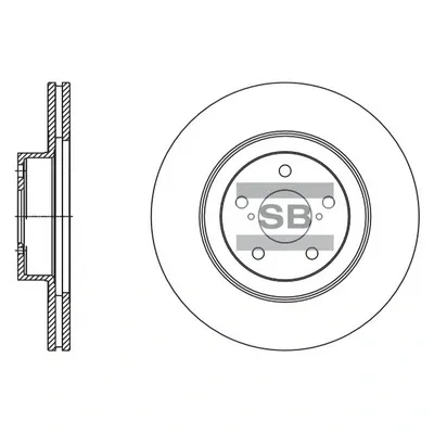Гальмівні диски передні SD4703 Hi-q