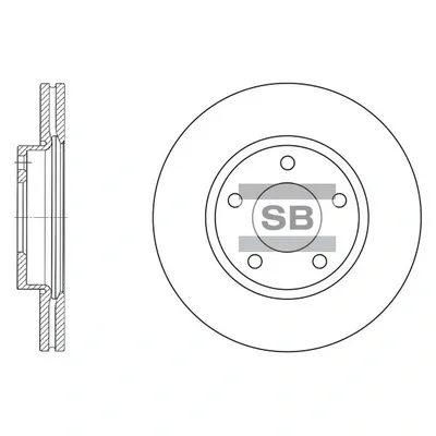 Гальмівні диски передні SD4401 Hi-q