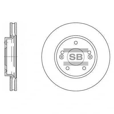 Гальмівні диски передні SD1019 Hi-q