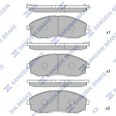 Передні тормозні колодки SP1099 Hi-q