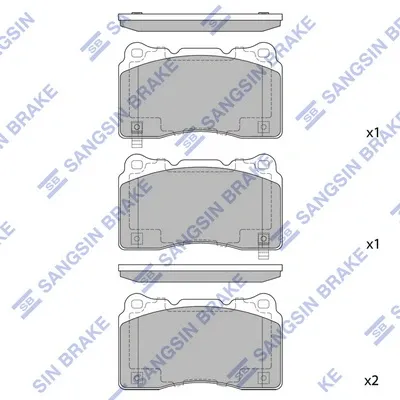 Передні тормозні колодки SP2119 Hi-q