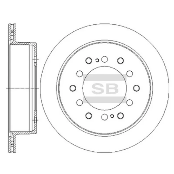 Гальмівні диски SD4039 Hi-q