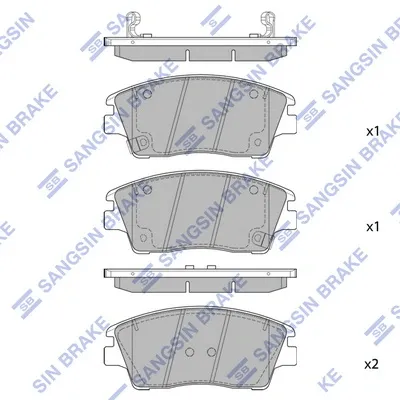 Передні тормозні колодки SP1844 Hi-q
