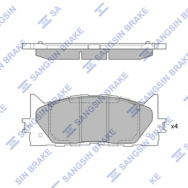 Передні тормозні колодки SP2080 Hi-q