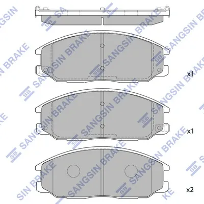 Передні тормозні колодки SP1171 Hi-q