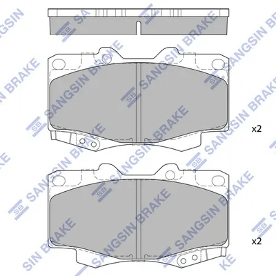 Передні тормозні колодки SP1375 Hi-q