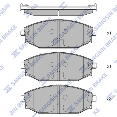 Передні тормозні колодки SP1053 Hi-q