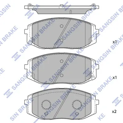 Передні тормозні колодки SP4509 Hi-q