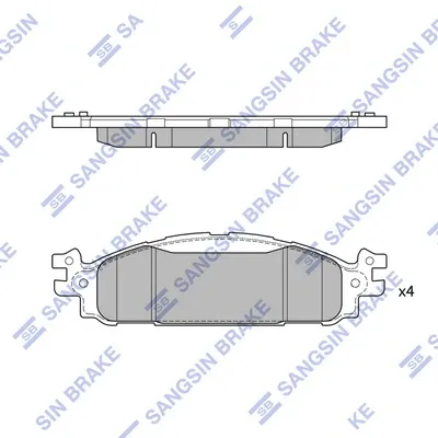 Передні тормозні колодки Z171508 Power Stop