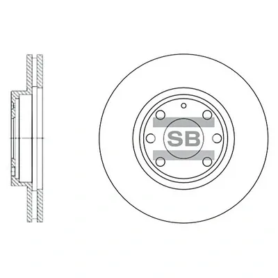 Гальмівні диски передні SD3012 Hi-q