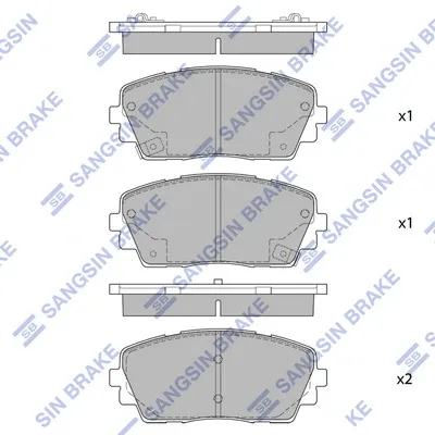 Передні тормозні колодки SP1405 Hi-q