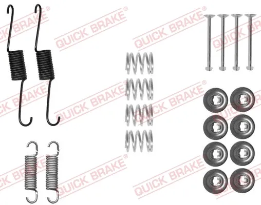 Монтажний комплект задніх барабанних колодок 1050031 Quick Brake