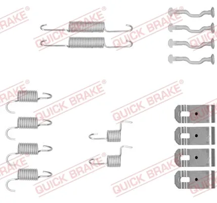 Монтажний комплект задніх барабанних колодок 1050876 Quick Brake