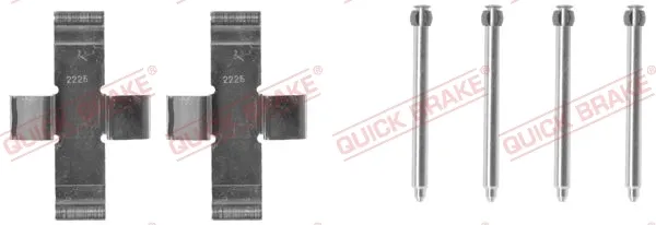 Ремкомплект задніх гальм 1090916 Quick Brake