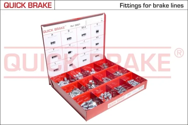Монтажний комплект задніх барабанних колодок 0001 Quick Brake