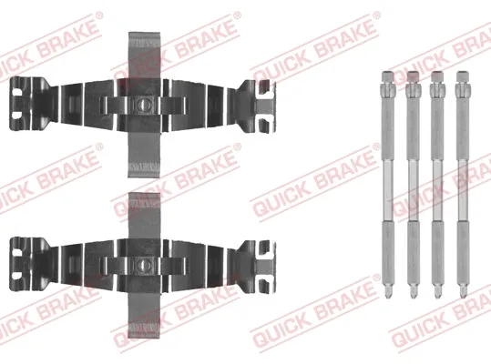 Ремкомплект передніх гальм 1090022 Quick Brake