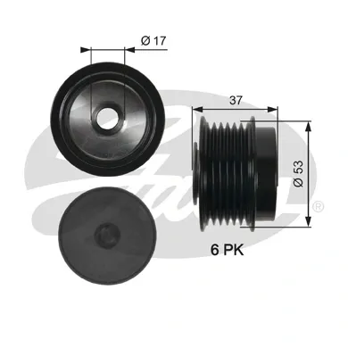  Шків генератора Toyota RAV4 3