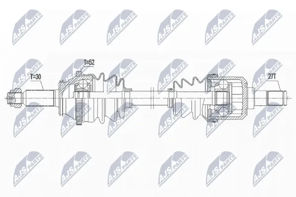  Піввісь задня Hyundai Santa Fe 2