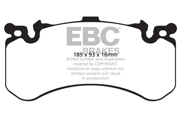 Передні тормозні колодки DP42158R EBC Brakes