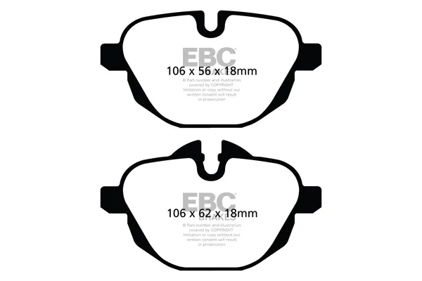Задні гальмівні колодки DP42047R EBC Brakes