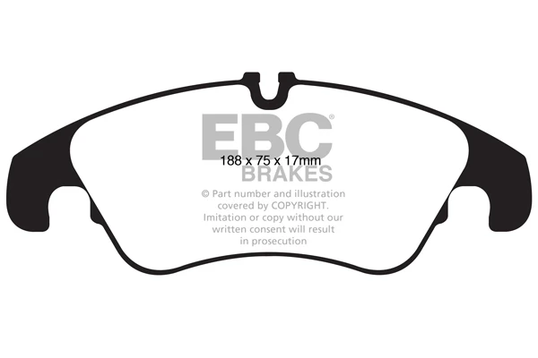 Передні тормозні колодки DP42022R EBC Brakes