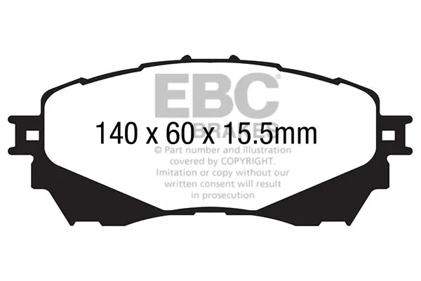 Передні тормозні колодки DP42170R EBC Brakes