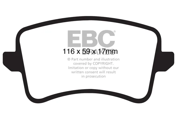 Задні гальмівні колодки DP41988R EBC Brakes