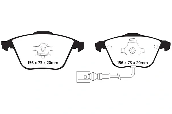 Передні тормозні колодки DP41594R EBC Brakes