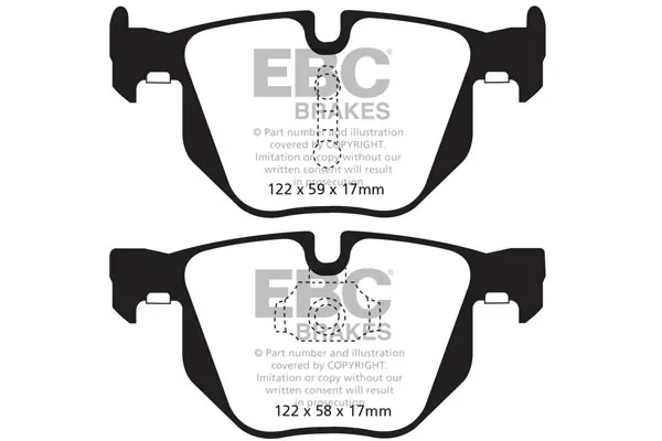 Задні гальмівні колодки DP42009R EBC Brakes