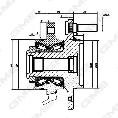 Передня маточина GH34900A GMB