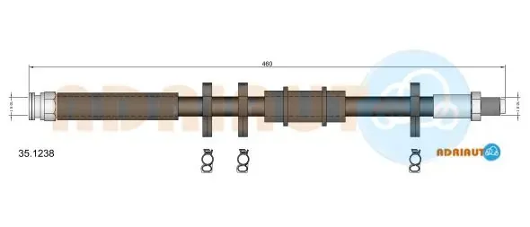 Шланг гальмівний 351238 Adriauto