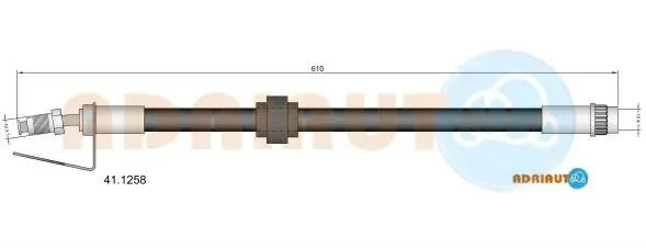 Гальмівні шланги передні 411258 Adriauto